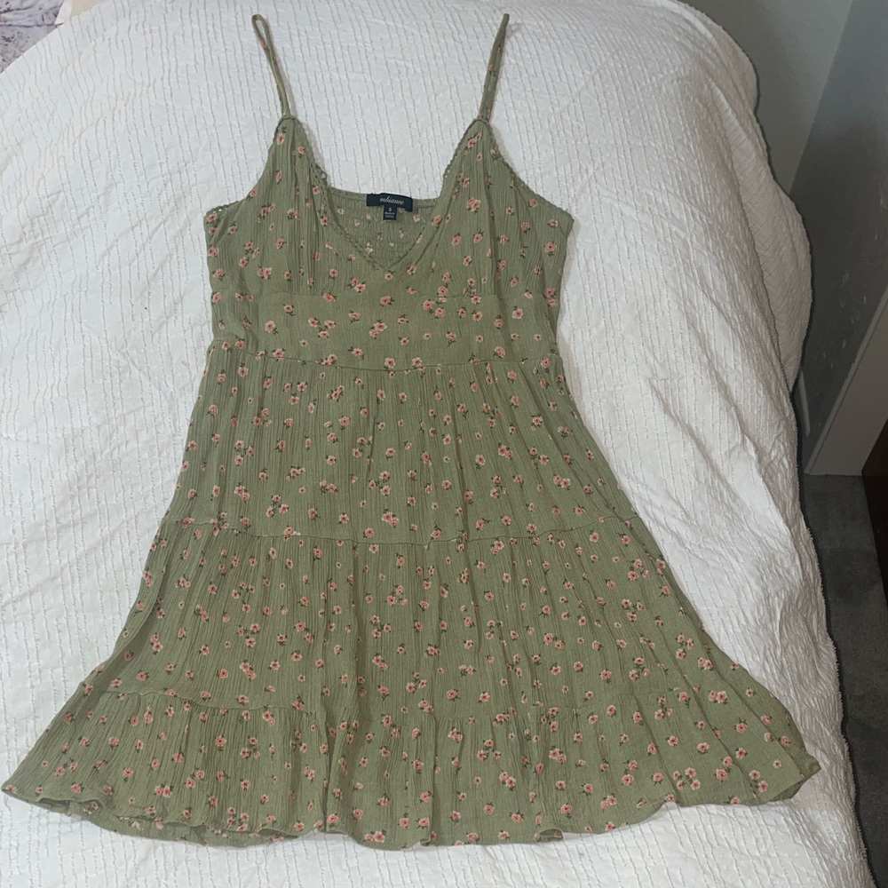 Floral Green Dress